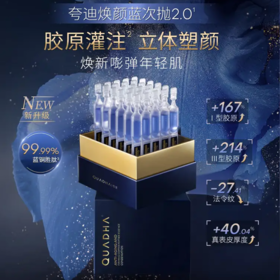 夸迪 焕颜凝萃蓝铜胜肽次抛精华液 1.25ml*30/盒 【送同款10支装*1+5支装*2+眼膜*1盒+小喷雾*1】