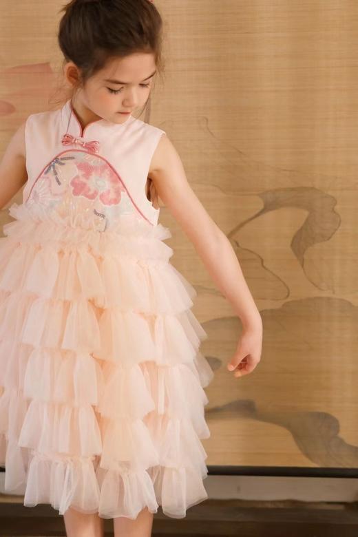 珠花旗袍蛋糕裙-----粉色（不带披肩哦） 商品图0