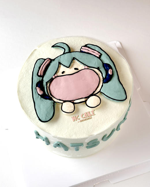 初音未来手绘平面蛋糕 商品图1