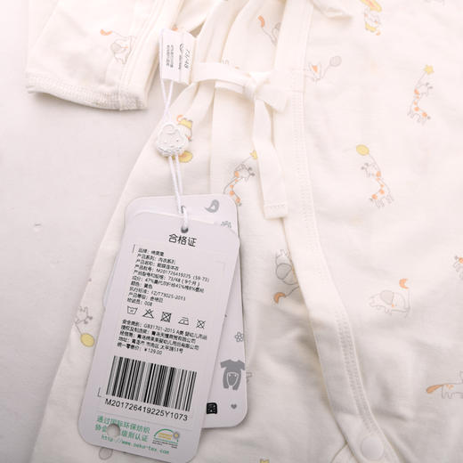 棉果果夏季男童女童蝴蝶连体衣连身衣哈衣M201726419225 商品图4