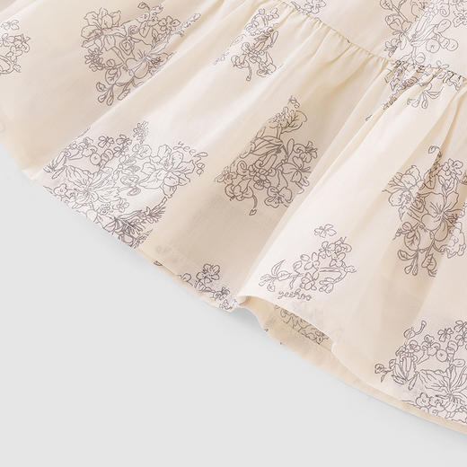 英氏-童衣类（夏）H4英梭背心裙浅雅杏100CM女 商品图5