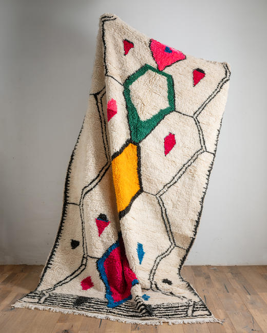 伽罗 JALO 摩洛哥进口手工羊毛地毯Azilal图案类型 商品图0
