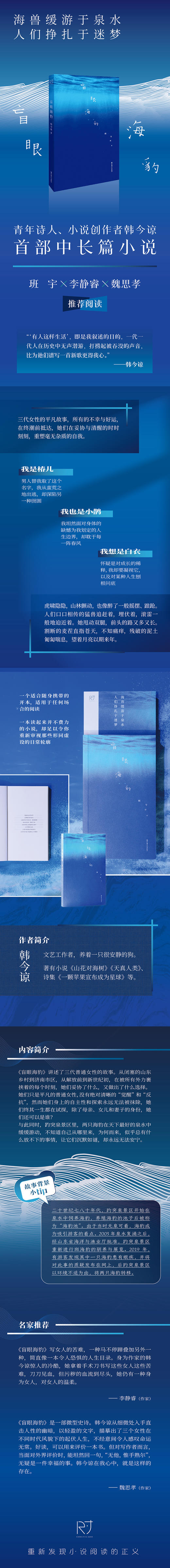 盲眼海豹 《送你一朵小红花》《我爱你！》编剧韩今谅首部中长篇小说 商品图3