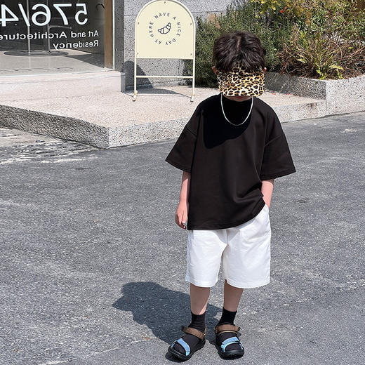 【可爱宽松款式，爆款童装T恤！】童装夏装儿童短袖男童T恤，2024夏季新款中大童小男孩潮流宽松上衣-QQ 商品图5