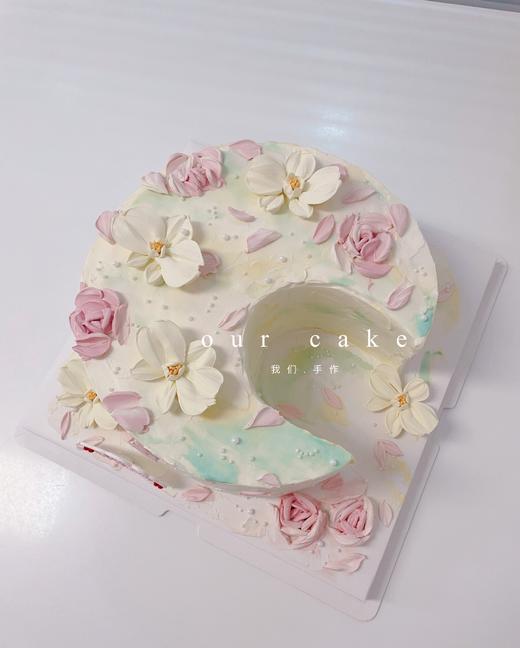 月亮上的刮刀花蛋糕-低糖处理无添加 商品图0