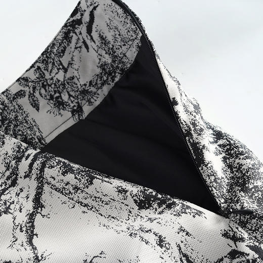 MYXNDLB-A192-Y新款时尚水墨花复古高腰半身裙2024年夏季印花包臀裙中裙 商品图3