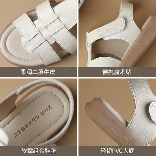 ZHR则则凉鞋女2024新款夏季复古防滑妈妈凉鞋女软底平底女鞋 商品图2