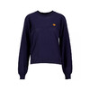 KENZO 高田贤三 女士小虎头徽标贴花棉质长袖针织衫 深蓝色 FB52 PU582 3TB 76 商品缩略图0