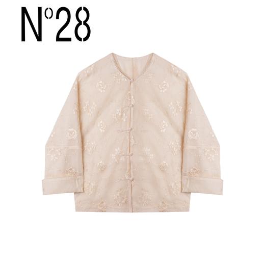 【破价】N°28“金枝玉叶”新中式肌理感提花长袖上衣国风衬衫9A21W038 商品图4