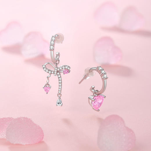 Winy925纯银头号甜心耳钉送女友闺蜜节日生日礼物 商品图0