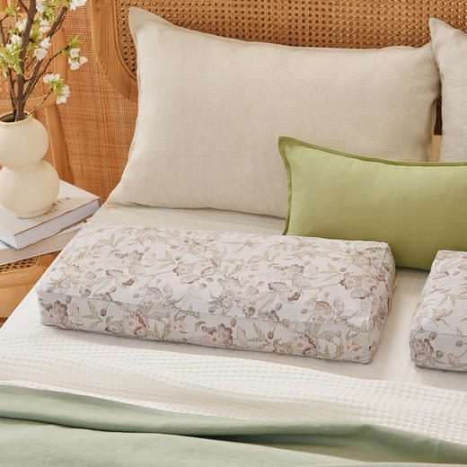 桃之夭夭长方枕荞麦壳枕头护颈椎荞麦皮睡眠四季 商品图3