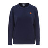 KENZO 高田贤三 女士小虎头徽标贴花棉质长袖卫衣 深蓝色 FB52 SW820 4ML 76 商品缩略图0