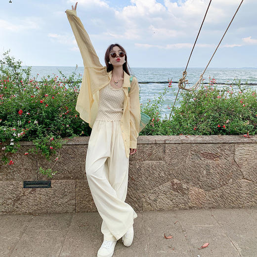 <曾小咸推荐> 【氧气女友】背心+裤子+软糯防晒衬衫 商品图1