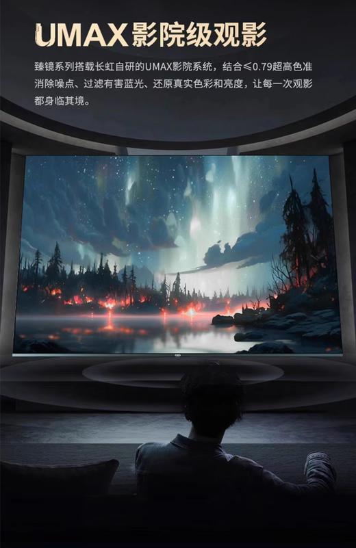 Changhong/长虹100Q10T MAX艺术巨幕影院6+128GB 240Hz壁画液晶电视 商品图3