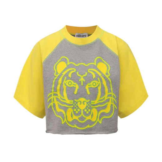 KENZO 高田贤三 女士虎头徽标印花棉质圆领短袖T恤 混色 FC52 TS678 4SA 94 商品图0