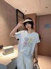 【限时价】喜出100%棉-- X清新WANT马卡龙字母 印花 情侣T恤 商品缩略图2
