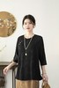 2024年夏季新中式国风人丝宽松上衣女装百搭休闲中国风T恤衫 商品缩略图1
