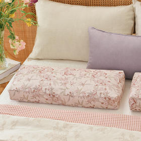 桃之夭夭长方枕荞麦壳枕头护颈椎荞麦皮睡眠四季