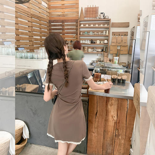 <曾小咸推荐> 【私服纸片人】灰咖色连衣裙 商品图4