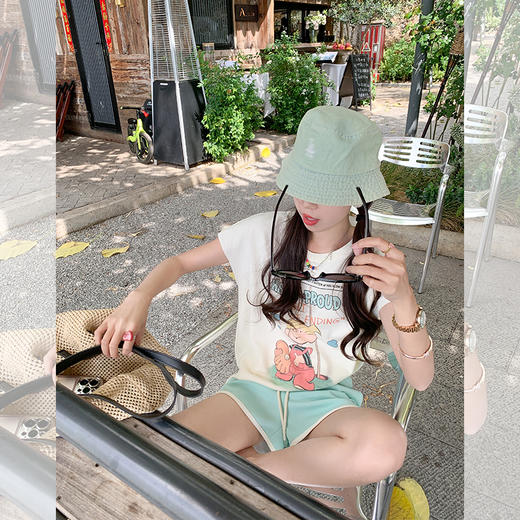 <曾小咸推荐> 【自带慵懒调】裤子+T恤 商品图2