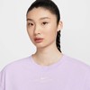 Nike/耐克女子短袖圆领宽松透气运动法式毛圈高腰半袖T恤HF6176-517 商品缩略图2