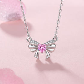 Winy925纯银蝴蝶少女项链送女友闺蜜节日生日礼物