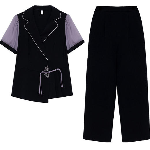 时尚气质，潮流拼接两件套QYM-YJ-24JA36-L 商品图4