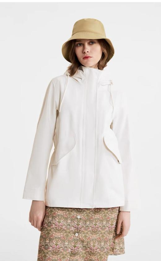 AIGLE艾高2024春夏新款女士MTD防风防雨透汽中长款鱼尾冲锋衣夹克 商品图1