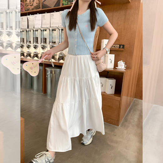 <曾小咸推荐>微信粉丝秒杀专场 仅此今天 活动结束下架 【有氧假日】蓝色针织短袖 日常159.99 立减100 秒杀59.99！！ 商品图2