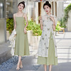 百搭新中式，蝴蝶印花连衣裙两件套HR-BX2539 商品缩略图0