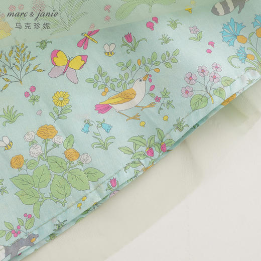 马克珍妮2024年夏装新款女童新中式A版吊带碎花网纱裙240658 商品图6