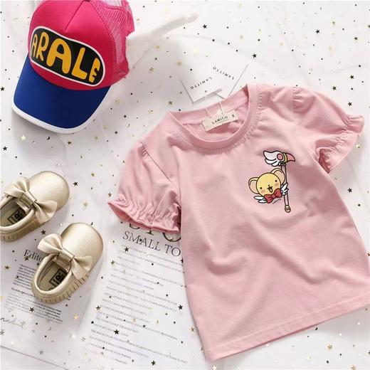 【立体天使翅膀，美少女T恤！】女童洋气短袖T恤夏装新款时尚百搭，卡通上衣中小童儿童宝宝圆领潮-lm！-ry 商品图2