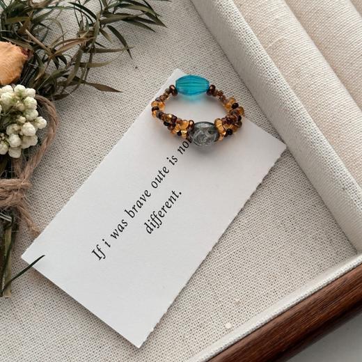 美拉德风串珠指环 商品图1