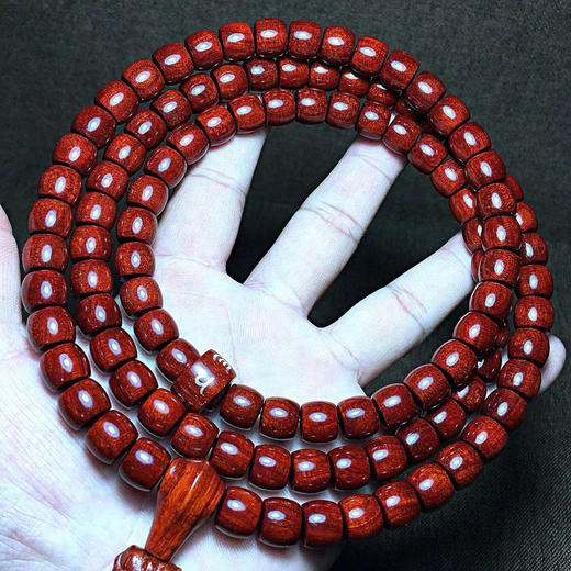 龙鳞°小叶紫檀直切珠手串 商品图1