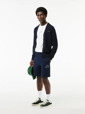 小鱼 时尚休闲印花图案+后兜刺绣小鱼标 纯棉运动短裤/中裤/五分裤 男女同款 Z-11596