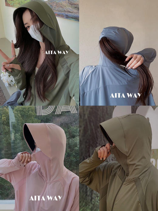 意大AITA WAY黑胶帽斗篷防晒衣 商品图0