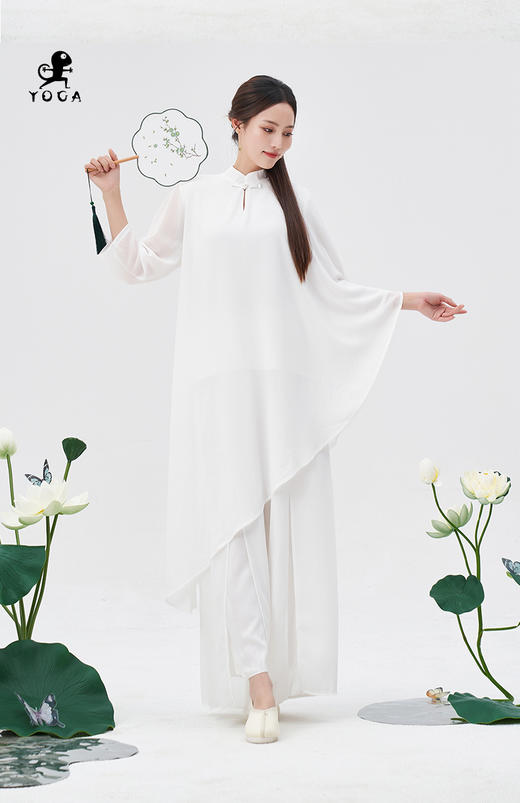 壁虎瑜伽国风任意门【2404TZ291】禅意两件套【5天发货】（无胸垫） 商品图5