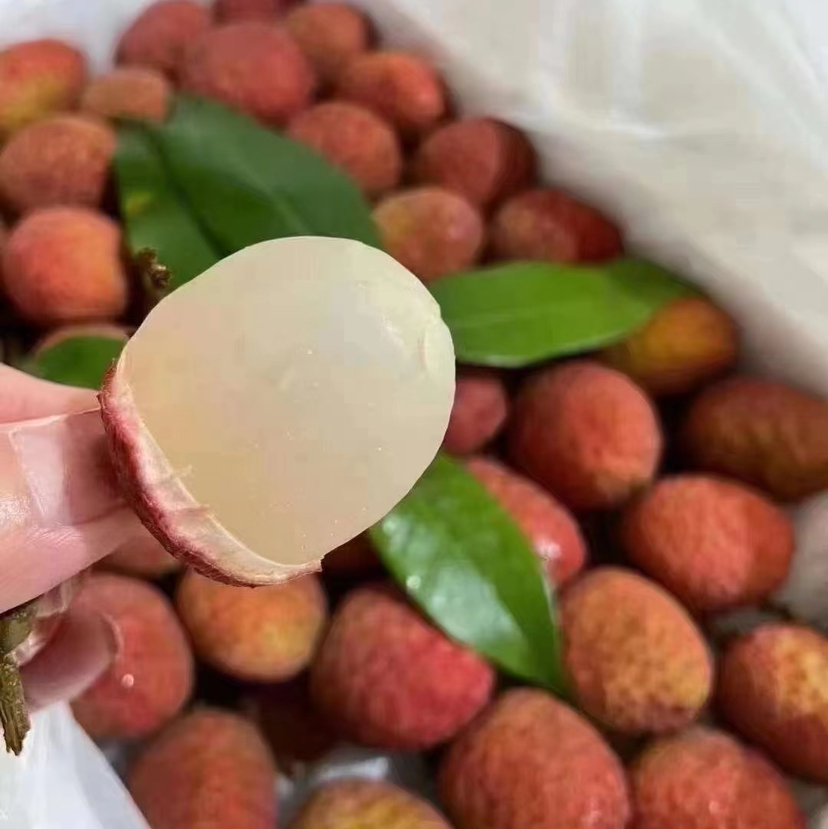 💥桂花香荔枝😍最新🈳运到货
🔥剥开外壳，Q弹的果肉～宛若凝脂一般，有股淡淡的蜜香