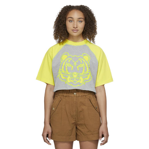 KENZO 高田贤三 女士虎头徽标印花棉质圆领短袖T恤 混色 FC52 TS678 4SA 94 商品图1