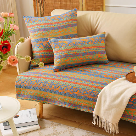波西米亚的假期系列沙发巾棉四季通用高端轻奢防滑 商品图1
