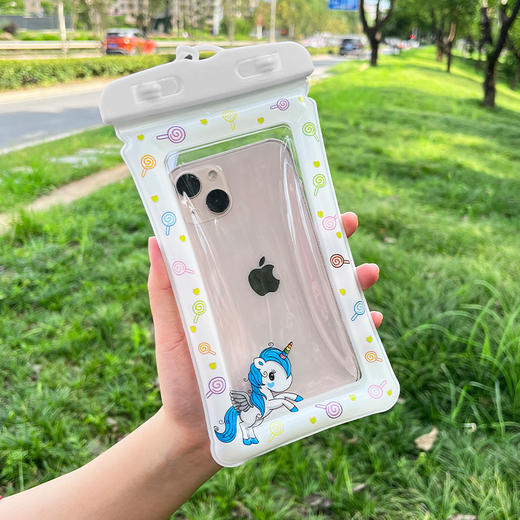 【超高颜值！可触屏操作可爱卡通防水袋】手机防水袋夏日游泳漂流拍照潜水透明可触屏密封袋，自带挂绳，解放双手，尽情玩耍不怕丢。-ry 商品图9