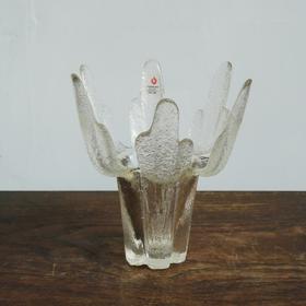 1952年芬兰Mantsa Lasjsepat中古花瓣花瓶A0211