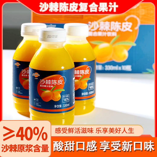 亿嘉康沙棘陈皮果汁330ml*10瓶/提 商品图0