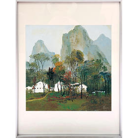 嘉德文创 |《桂林山村》吴冠中限量收藏级版画复制品