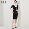 艾尚臣短袖职业西装裙子前台2024夏季修身收腰正装西服技师两件套 商品缩略图2