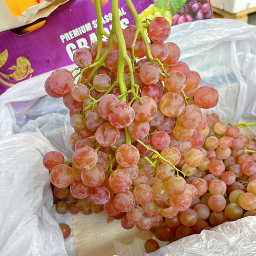 【荔枝香 葡萄】澳洲货，果粒不大，粉色果皮，有脆皮感，无籽，带有荔枝香甜，口感很好！ 商品图3