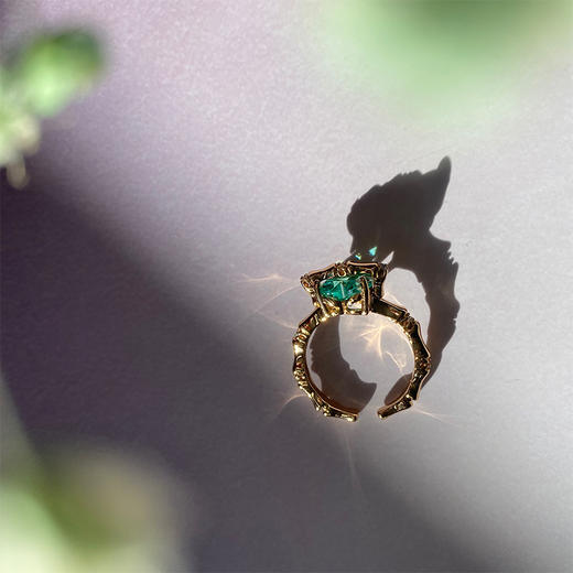 温莎珠宝Lhwindsor原创设计帕拉伊巴爱心戒指帕拉伊巴蓝色戒指 商品图7