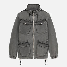 KENZO 高田贤三 男士牛仔夹克外套 灰色 FC55 DO300 2FD 96
