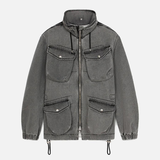 KENZO 高田贤三 男士牛仔夹克外套 灰色 FC55 DO300 2FD 96 商品图0