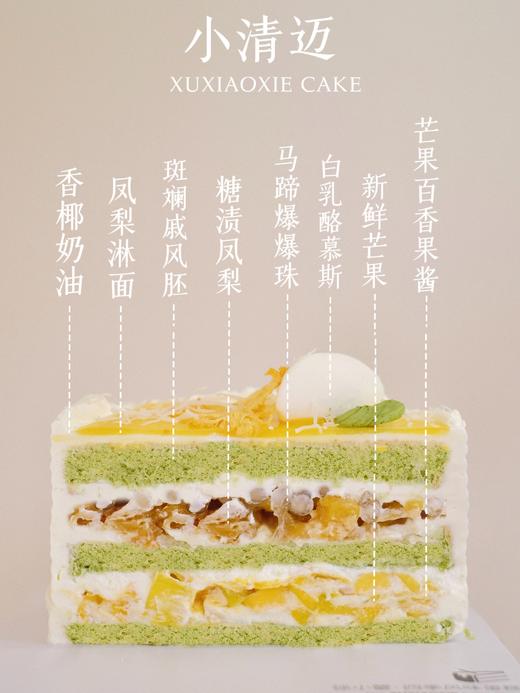 【小清迈】斑斓胚+糖渍凤梨+芒果粒+马蹄爆珠+椰香奶油|不能去海岛，味觉先冲浪吧~ 商品图2